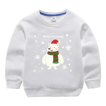 INPEPNOW Božič otroška Majica za Dekleta Znoj Majica Bombaž Otrok Majica za Fante Baby Otroci Hoodies Teens Oblačila