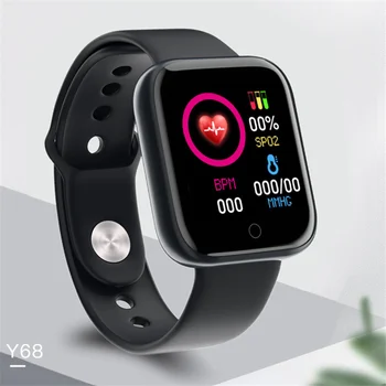 Trozum y68 pametno gledati krvni tlak, srčni utrip pametna zapestnica ip68 vodotesen vodo, fitnes tracker sport smartwatch za moške