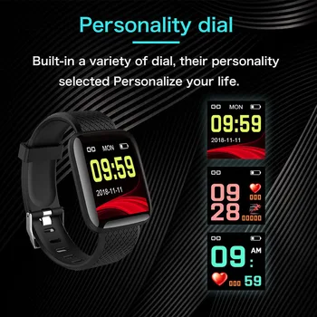 Smart Watch Šport fitnes zapestnica dejavnosti tracker srčnega utripa, krvnega tlaka za ios Android Moški/Ženske, Zdravje Zapestnica