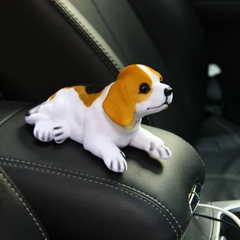 1 Kos Bobbing Glavo, Pes Car Beagle Pes Lutka Tresenje Glave Površno Pes Za Avto Dekoracijo Ornament