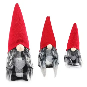 3pcs/nastavite Ročno Božič Elf Dekoracijo Gnome švedski Tomte Lutka Igrača Ornament