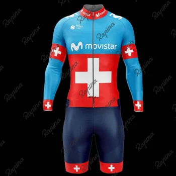 Kolesarski Dresi moških dolgimi rokavi in kratke hlače skinsuit dirke triatlon plavati cestno kolo ropa ciclismo hombre MTB pro team uniforme