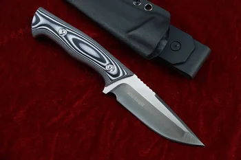 BOLTE DC53 fiksno rezilo rezilo naravnost lovski nož KYDEX Tulec G10 ročaj kampiranje na prostem EOS noži orodja