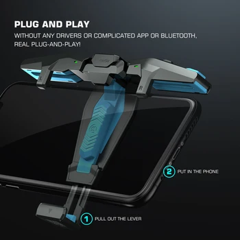 GameSir F4 Falcon Mobilne Krmilnik za Igre PUBG Gamepad Plug and Play za iOS / Android Nič Zakasnitve za Call of Duty