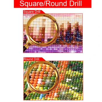 5D Diamond Mozaik Slikarstvo Velika Mačka Anime DIY Diamond Slikarstvo Navzkrižno Šiv Polno Slikarstvo, Umetnost Mura