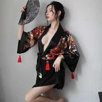 Japonski Kimono Tradicionalnih Gejša Kostum Ženske Seksi Obleko Japonska Kimono Ženske Haori Yukata Cosplay Japonski Obleko FF2396