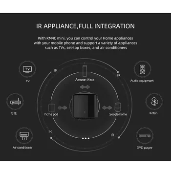 Broadlink RM4 Pro, RM4C Mini con Pametni Dom, Avtomatizacija WiFi IR RF Univerzalno Inteligentni Daljinski upravljalnik Za IOS Android