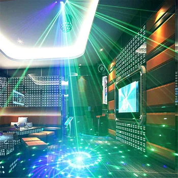 Mini RGB LED Crystal Magic Ball Fazi Učinek Razsvetljavo Sijalka Stranka Disco Klub DJ Svetloba, Laser Show Lumiere Žarek
