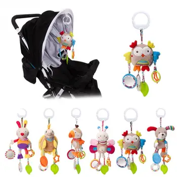 Risanka 0-12 mesecev Otroške Igrače Posteljo, Voziček baby mobilne Visi Ropota Novorojenčka Plišastih Igrač za dojenčke igrače za dojenčka