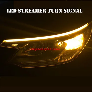 Dnevnih Luči Preuredi Krošnjami LED Bicolor Vključite Signal Za Toyota RAV4 RAV-4 2019 2020 2021 Modra Rumena Whtie Dekoracijo