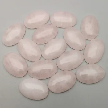 Trgovina modni Naravno roza kristalni kamen kroglice čare 20x30mm Ovalne CAB CHRYSOPRASE ne luknjo kroglice 12pcs/veliko Brezplačna dostava