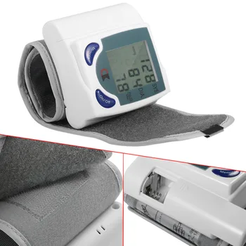 Zdravstveni Samodejni Digitalni LCD Zapestje Krvni Tlak Monitor za Merjenje Srčni Utrip In srčni Utrip DIA SYS