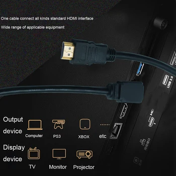 HDMI Moški-Ženski Kabel Konektor Adapter Port Za HDTV 1080P Razširitev HDMI 1.4 1.5 m 3m 5m