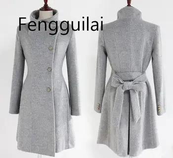 FENGGUILAI ženske jakne plašči zimsko jakno korejski dolg plašč ženski debele casaco feminino črna, siva kaki