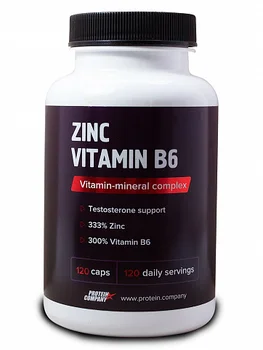 Cink, Vitamin B6/cink + vitamin B6/kapsule/120 obrokov/120 kapsul