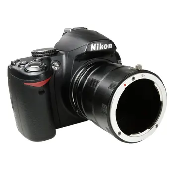 Makro Razširitev Cev Obroč Objektiva Adapter Za Nikon DSLR D7000 D7100 D7200 D5100 D5200 D3200 D90 D810 D800 D700 D750 D610 D500 D600