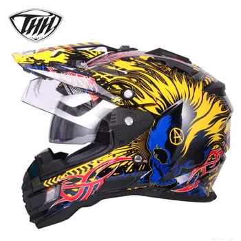 THH tx27 casco capacetes motoristična čelada cross čelada motocross čelado moto čelada z dvojno vizir atv mtb downhill celoten obraz