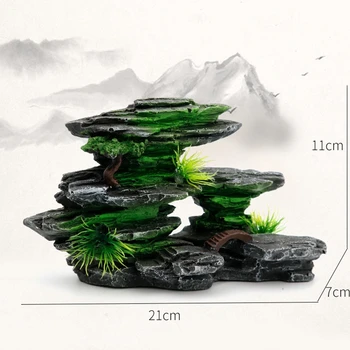 Fish tank krajinsko okraski smolo simulacije rockery akvarij dekorativni dodatki vrt bonsaj odlikovanja