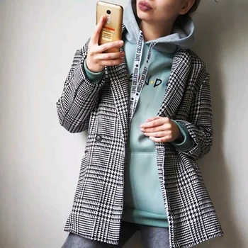 Moda Pismo PRIJATELJI Harajuku Natisnjeni ženski pulover s kapuco Obleka Ohlapno Dame Plašč Jeseni Športna Majica