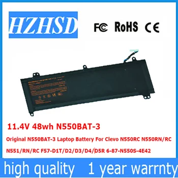 11.4 V 48wh N550BAT-3 Original N550BAT-3 Laptop Baterije Za Clevo N550RC N550RN/RC N551/RN/RC F57-D1/D2/D3/D4/D5R 6-87-N550S-4E42