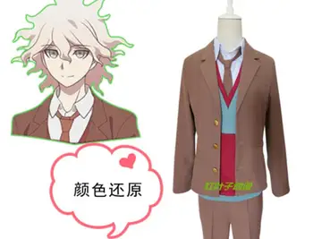 Kostum Velikost Anime Danganronpa 3 -Koncu Cosplay Komaeda Nagito Cos Unisex Šolsko Uniformo, Cosplay Kostum