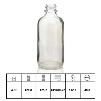 4 X 4 Oz prozornega Stekla Spray Steklenice w/ Fine Megle Škropilnica Prazno Vžigalnike za Eterična olja Domače Čistila Aromaterapija 120ml