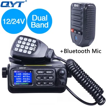 QYT KT-5800 12/24V VHF, UHF Dual Band Mobilne Sprejemnik, Tovornjak, Quad-Pripravljenost Barvni Zaslon Mini Avto Ham Radio Amador QT5800
