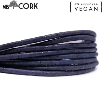 10 metrov, 3 MM temno modra prensado krog plute kabel OR-595