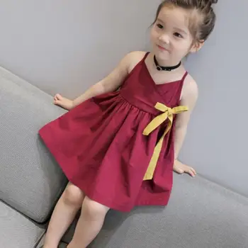 TELOTUNY 2020 Poletje Otroci dekle obleko Malčka Dekleta Poletje Princesa Otroci Baby Stranko Poroko LOK brez Rokavov Obleko a12