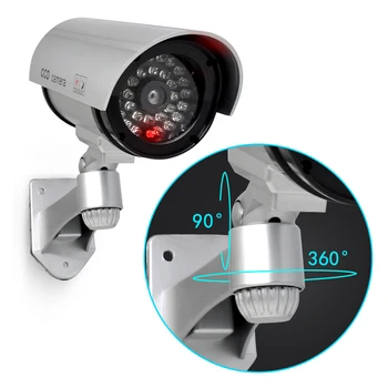 Lažne Kamere Dummy Nepremočljiva Varnosti CCTV nadzorna Kamera Z Led Svetlobo na Prostem, v Zaprtih prostorih Simulacije Fotoaparat