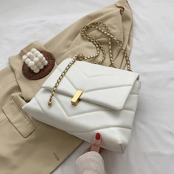 Elegantni Ženski Velike Tote Vrečko 2021 Moda New Visoke Kakovosti PU Usnja Ženske Oblikovalec Torbice Verige Ramenski Messenger Bag