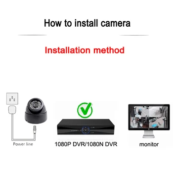 CCTV Kamere 1080P AHD Kamera 2MP Analogni Nadzor High Definition Ir Nočno Vizijo CCTV Varnostna Kamera Dome Home Ipcam