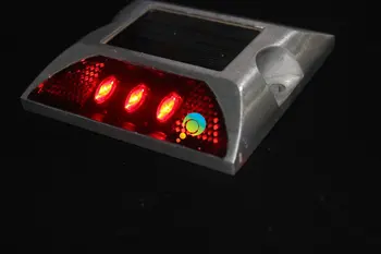 Stalen način IP68 vodotesen cesti stud aluminija lupine eni strani rumena LED luči cesti marker