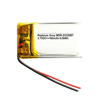 Nova Baterija Za Sony MDR-ZX220BT Akumulator 150mAh Popolne Zamenjave Batterie 2-žice+orodja