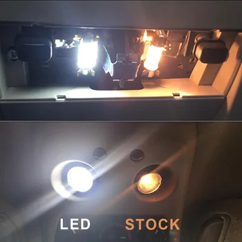 10X Canbus Bela Led Žarnice Notranje zadeve Kit Napak Za 2013-2019 Mazda CX-5 Zemljevid Dome Tovora registrske tablice svetlobe