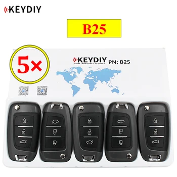 5pcs/veliko KEYDIY B series 3 B25 gumb univerzalno KD daljinski upravljalnik za KD200 KD900 KD900+ URG200 KD-X2 mini KD