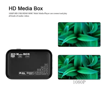 Full HD Mini Box Media Player 110-240V 1080P Media Player Polje Podporo USB MMC RMVB MP3, AVI, MKV reproductor večpredstavnostnih