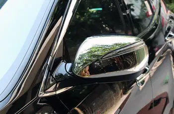 2PCS Visoke Kakovosti Chrome Strani Ogledalo Kritje za Hyundai Santa Fe 2013-