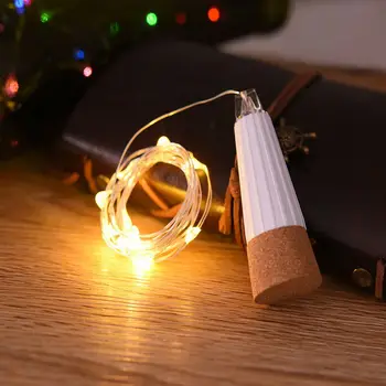 USB Polnilne 2m 20 LED Plute Steklenico Pravljice Bakreno za Spalnico Doma Stranka Poroko Božič Okrasni Niz Lučka