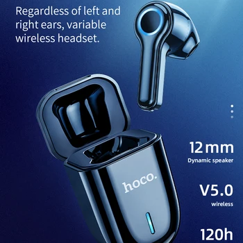 HOCO mini Dotik, Bluetooth Stereo Slušalke Brezžične Slušalke šumov Gaming Šport Mic Avto Slušalke S Polnjenjem Polje
