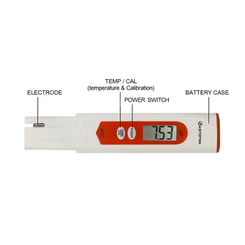 Nov Prenosni Digitalni LCD PH Merilnik Termometer Peresa Tester Natančnost 0.01 Akvarij Bazen z Vodo za Vino Urina Samodejno Umerjanje