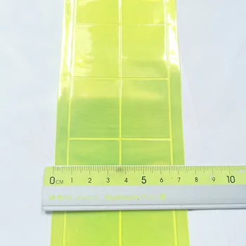 7.5 cm*50M Reflektivni predalčni krpo Fluorescentna PVC Trak odmevne Odsevni Prometna Varnost Opozorilni Trak Šivalni Material