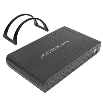 USB2.0 do SATA 3.5 palčni HDD Primeru SSD Polje do 6TB Aluminij Zlitine Zunanji Trdi Disk, Ohišje ssd Disk Pokrov Polje
