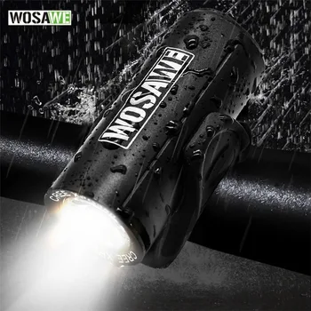 Wosawe Mini USB za Polnjenje Kolesarjenje Kolo Luči Spredaj Kolesa Smerniki Močno Močno T6 Nepremočljiva Kolo Svetlobe Lanterna