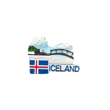 Avstrija Hrvaška Rusija Islandija Potovanja, trgovina s Spominki, Hladilnik Magneti 3D Smolo Magnetni Hladilnik Nalepke Za Domači Kuhinji Dekoracijo