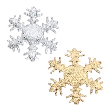 200pcs Snežinka 3D Tkanine Konfeti Zlato Srebro Božično zabavo Dekoracijo DIY obesek Visi ornament