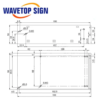 WaveTopSign HF150W-D-Q DC+24V4A dvosmerni Izhod Stikalni napajalnik za uporabo Lasersko Graviranje in Rezanje