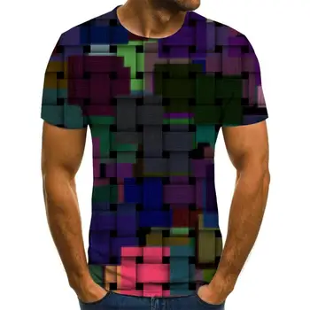 2020 3D T-shirt Moški Matematični Formuli 3D Tiskanja Nov Dizajn Preprost Kratkimi Harajuku Tee Srajce Poletne Ulične Vrhovi