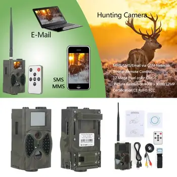 HD HC300M Lovska Kamera za GSM 12MP 1080P Foto Pasti Nočno opazovanje divjih živali ir Lovske Kamere lov Chasse scout