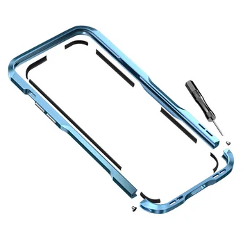 Original Kovinski Bumper za iPhone 12 11 Pro X XS Max XR Primeru Aluminijast Okvir Zaščitni Pokrov Za Iphone 12 MINI Modni Lupini